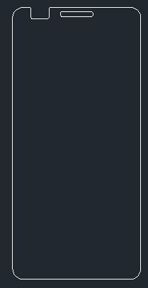 HTC 825手機(jī)鋼化膜工程圖