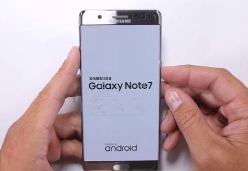 鋼化玻璃貼膜那是必須的 !三星Note7暴力測試